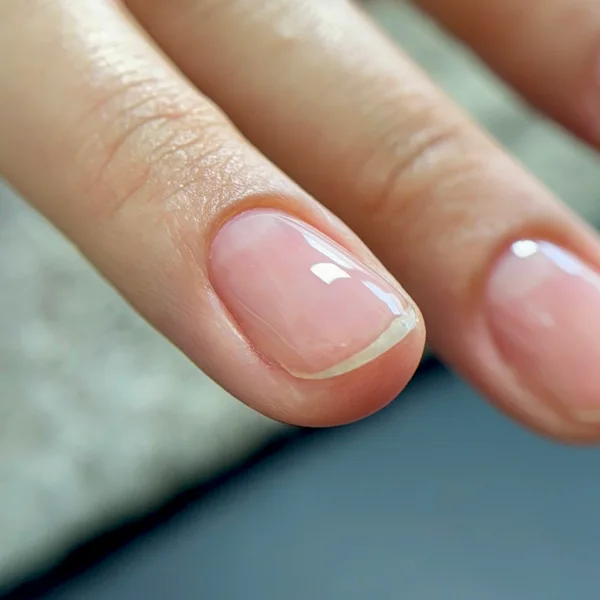 Ongle nude naturel et brillant, publication Instagram de Grace Manucure